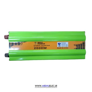 اینورتر خودرو ۲۰۰۰ وات مبدل 12VDC به 220VAC سوئیچینگ 12V 2000W برند BEST POWER