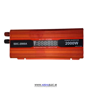 اینورتر خودرو 2000 وات موج اصلاح‌شده مدل SDC-2000A